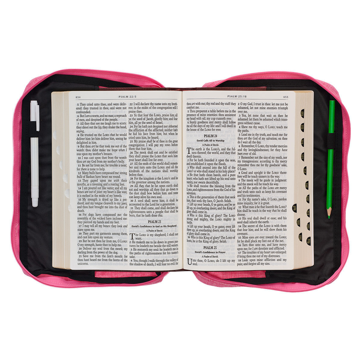 Strength & Dignity Pink Value Bible Cover Large