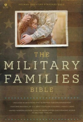 Military Families Bible, Navy and Crimson LeatherTouch