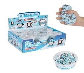 North Pole Snow Putty with Penguin and Snowflake Decals