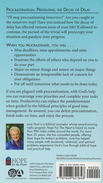 Procrastination: Preventing the Decay of Delay [Hope For The Heart Series