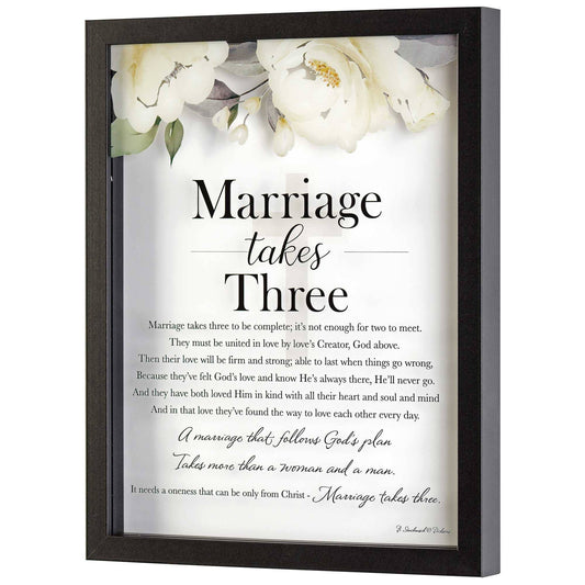 Dicksons - MARRIAGE TAKES THREE WALL DÉCOR BLACK