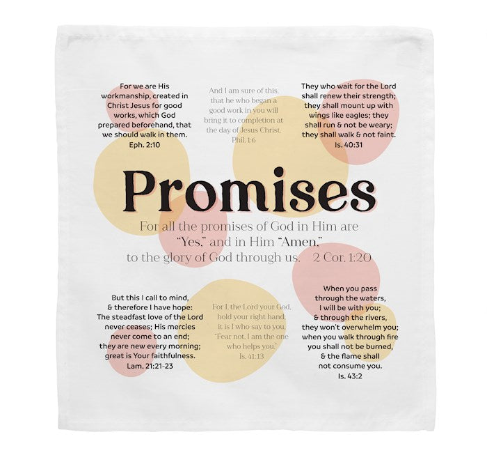 Prayers In My Pocket Cloth-Promises (8 x 8) (Pack Of 6)