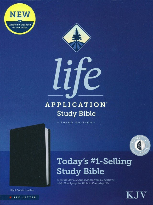 KJV Life Application Study Bible, Third Edition--bonded leather, black (indexed)