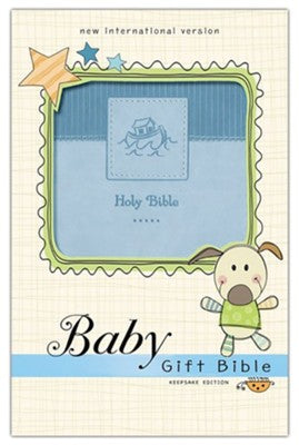 NIV Baby Gift Holy Bible, Leathersoft, Blue, Comfort Print