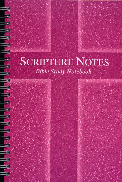 Scripture Notes Bible Study Notebook -Pink