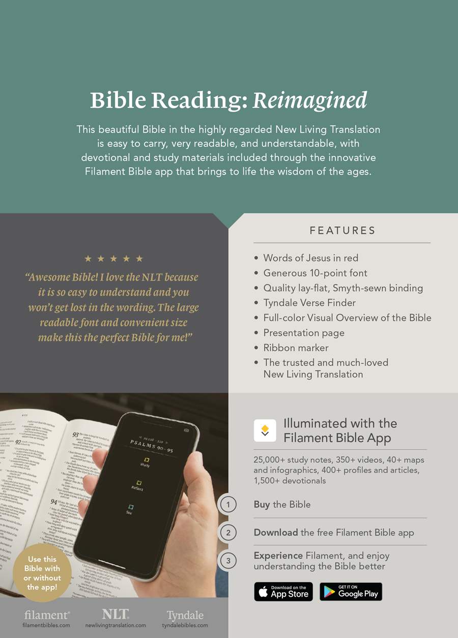 NLT Compact Giant Print Bible, Filament Enabled Edition