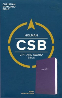 CSB Gift & Award Bible--imitation leather, purple
