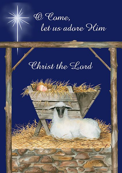 O Come Let Us Adore Him Christmas Card Pack