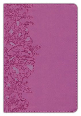 NLT Large-Print Thinline Reference Bible, Filament Enabled Edition--soft leather-look, peony pink (indexed)