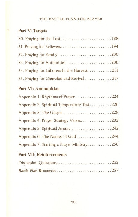 The Battle Plan for Prayer: From Basic Training to Targeted Strategies