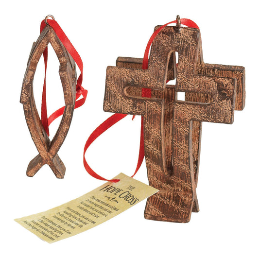 Dicksons - Orn the Hope Cross Rsn 3"H