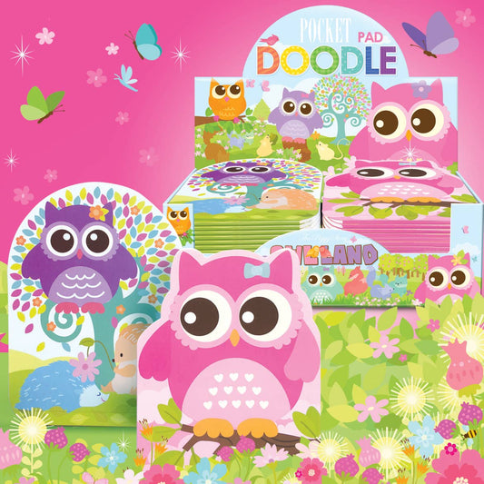 The Piggy Story - Pocket Doodle Pad- Owl