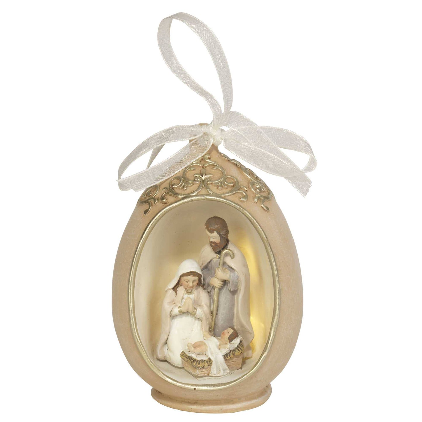 Dicksons - 1 PIECE LED HOLY FAMILY IN OVAL 4"H