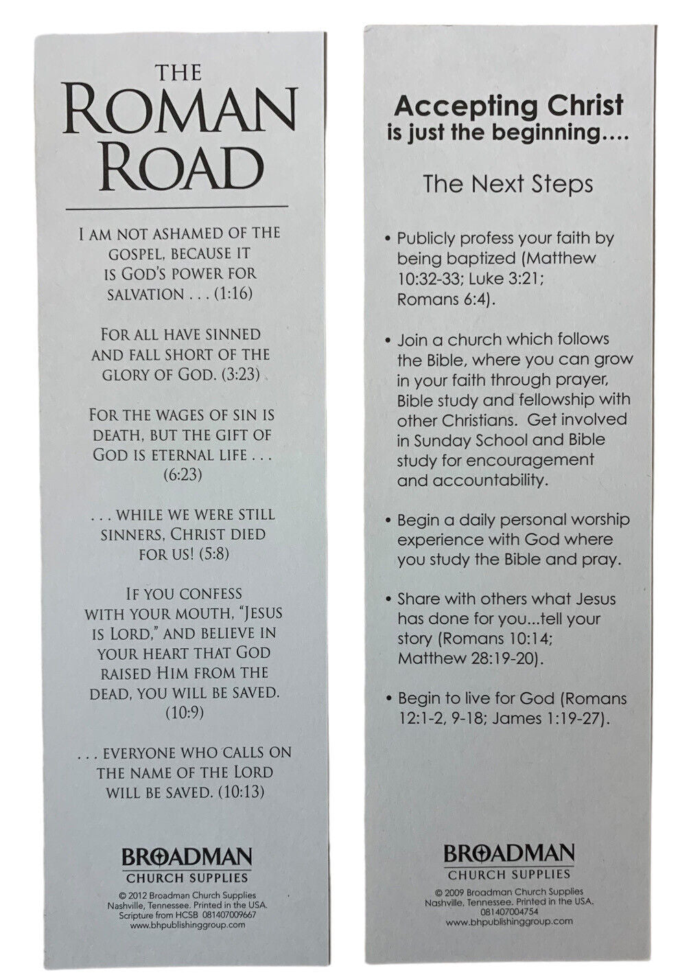 Roman Road Bookmarks-pack of 25