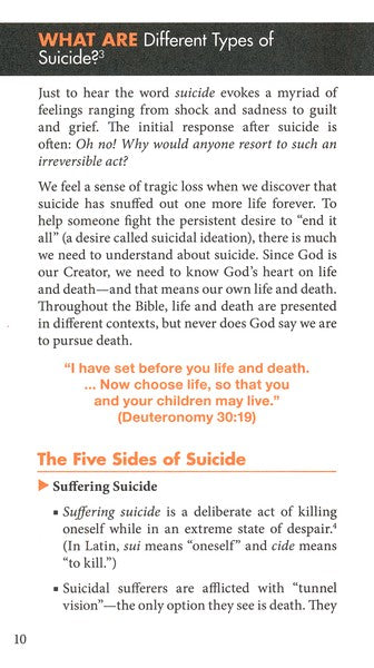 Suicide Prevention: Hope When Life Seems Hopeless [Hope For The Heart Series