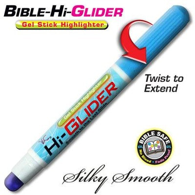 Bible Hi-Glider Gel Stick Marker, Blue