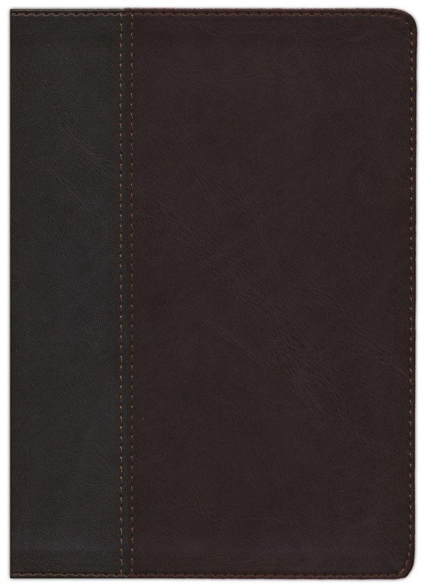 NLT Life Application Study Bible, Third Edition--soft leather-look, dark brown/brown