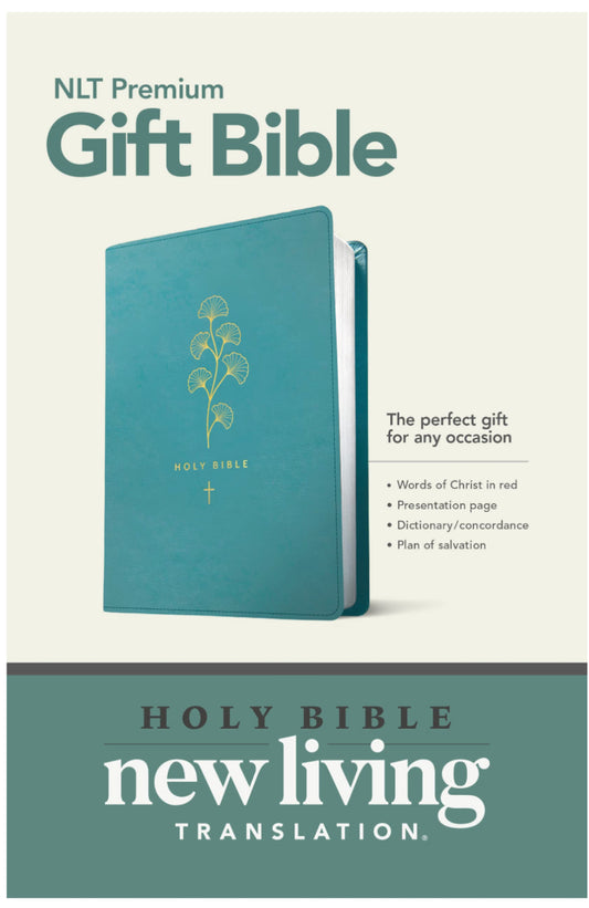 Premium Gift Bible NLT (Red Letter, LeatherLike, Teal)