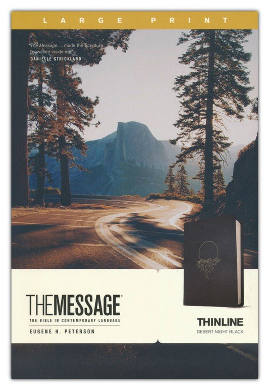 The Message Thinline, Large Print (LeatherLike, Desert Night Black), LeatherLike, Desert Night Black