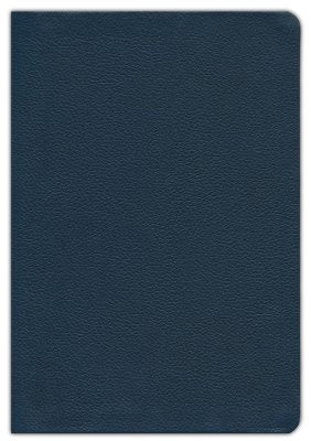 NLT Large-Print Thinline Reference Bible, Filament Enabled Edition--genuine leather, blue