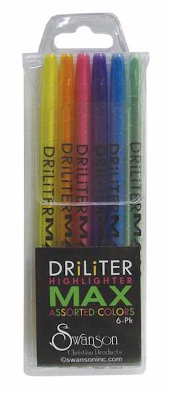 Highlighter-DRiLiTER-6 Asst Colors Per Pack