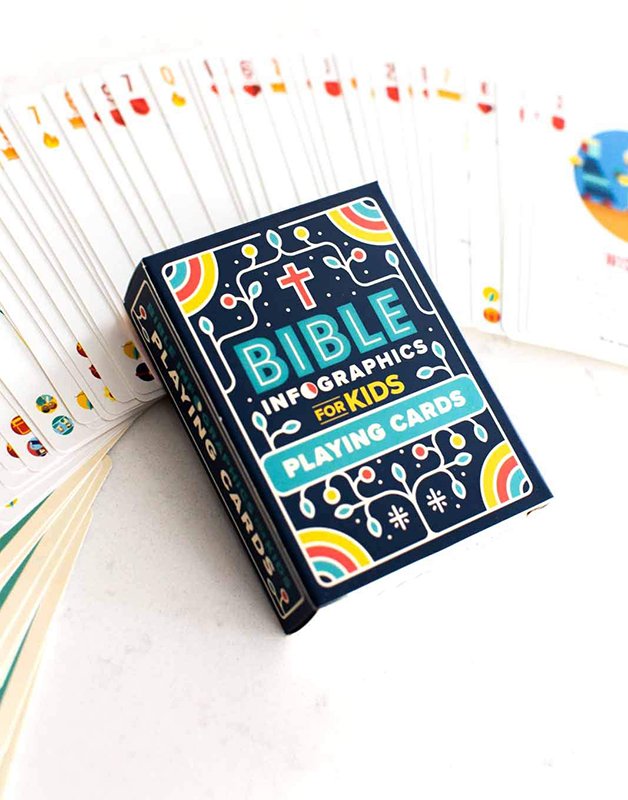 Bible Infographics for Kids Playing Cards