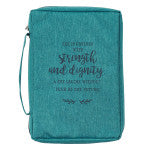 Strength And Dignity Teal Value Bible Cover
