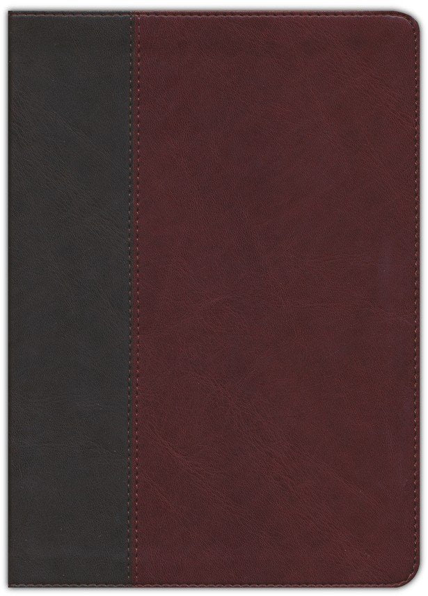 NLT Life Application Large-Print Study Bible, Third Edition--soft leather-look, brown/mahogany (red letter)