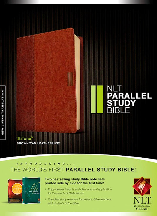 NLT Parallel Study Bible-Brown/Tan TuTone