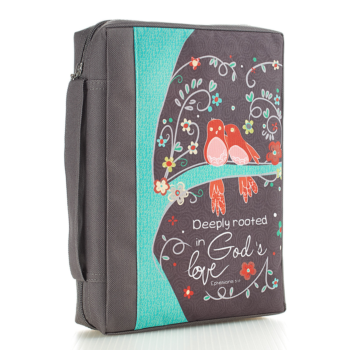 Deeply Rooted in God's Love Poly-canvas Value Bible Cover - Ephesians 3:17