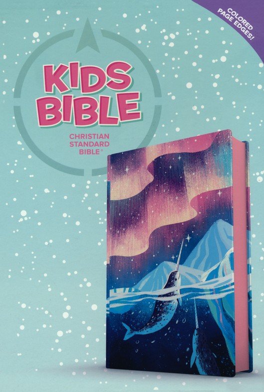 CSB Kids Bible--soft leather-look, ocean with narwhals