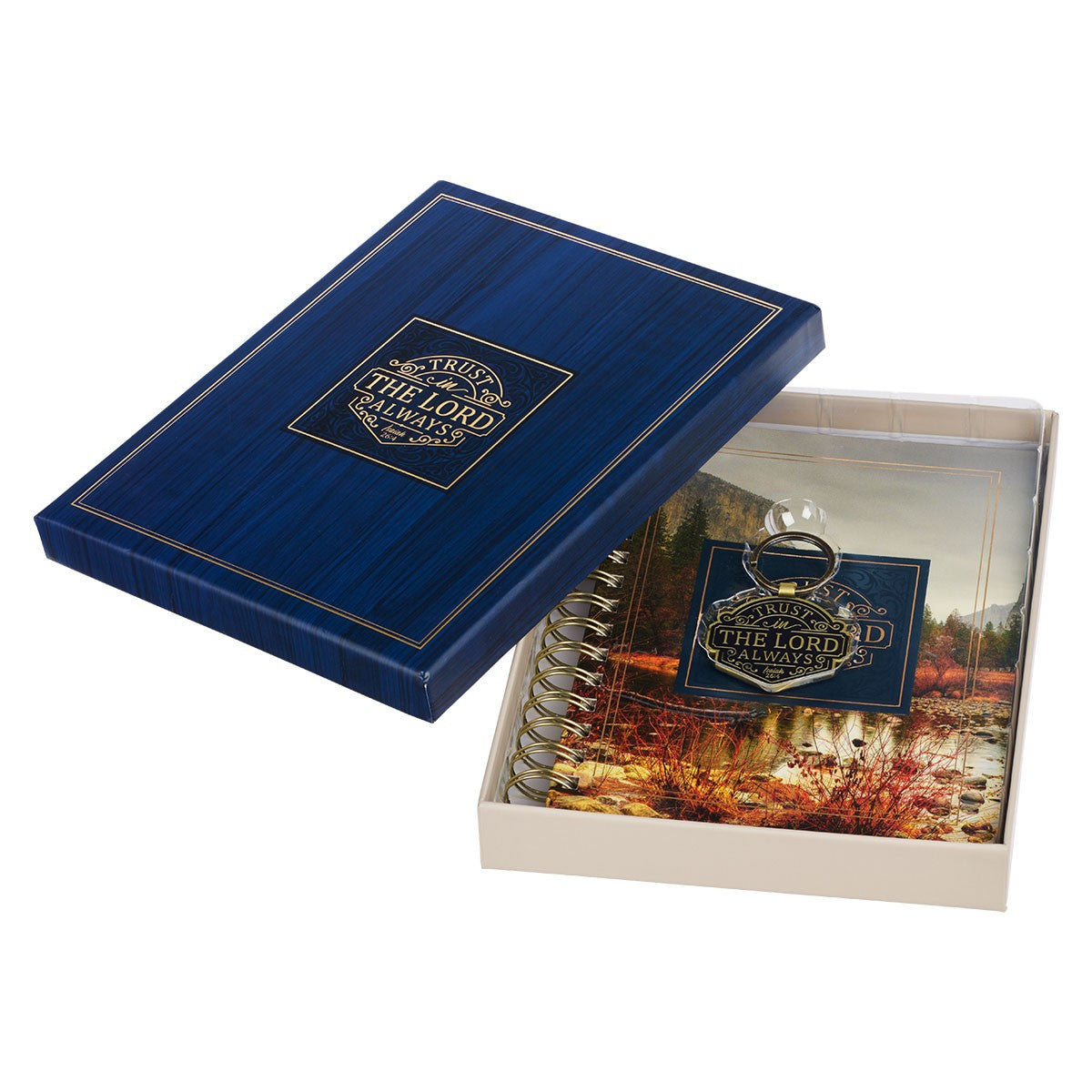 Trust in the LORD Journal and Key Ring Boxed Gift Set - Isaiah 26:4
