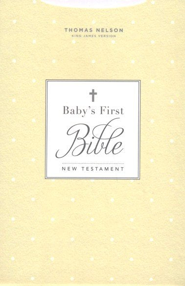 KJV Baby's First New Testament--hardcover, white