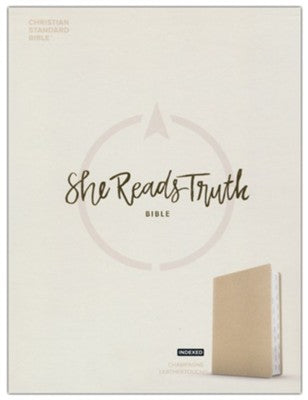 CSB She Reads Truth Bible--Imitation Leather, champagne (indexed)