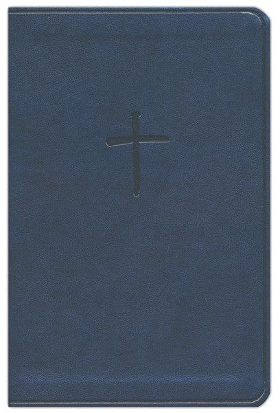 CSB Compact Bible, Value Edition--soft leather-look, navy blue