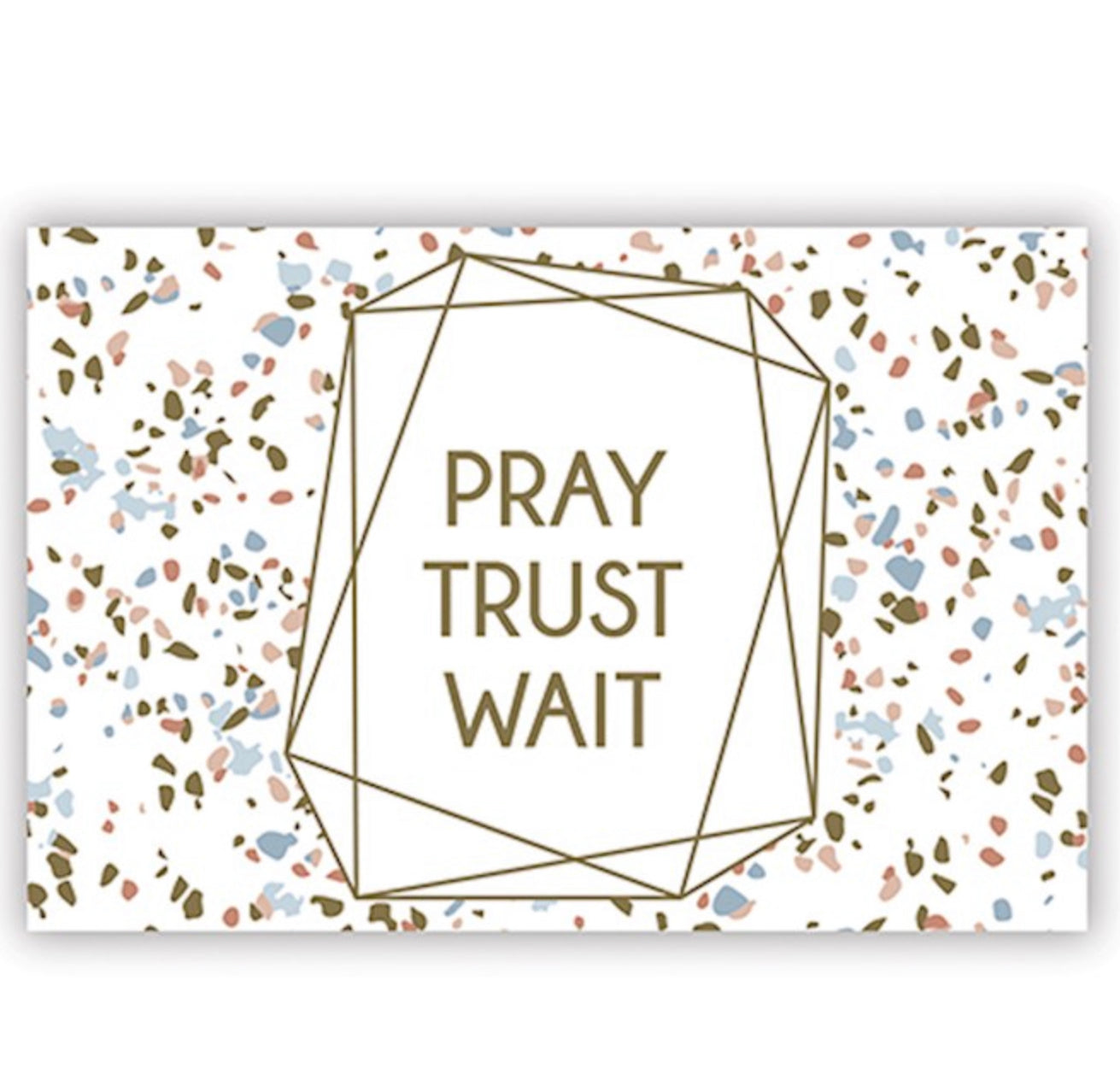 Pass It On-Pray Wait Trust(3" x 2") (Pack Of 25)