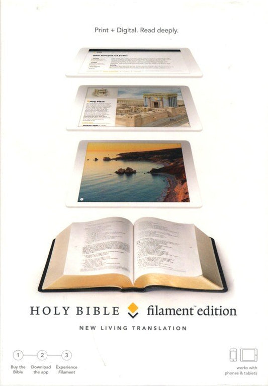 NLT Filament Bible, LeatherLike, Black