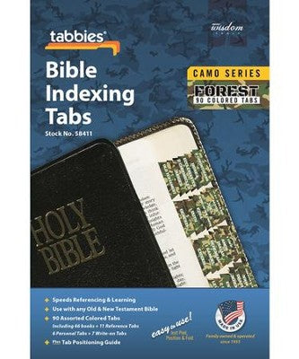 Bible Tabs, Camo, Forest