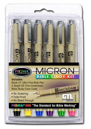 Micron Bible Study Kit (6 pens)