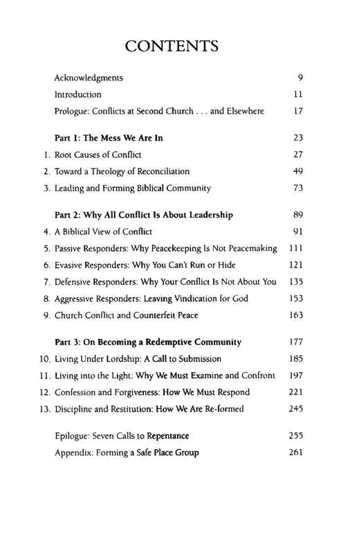 Making Peace: A Guide to Overcoming Church Conflict