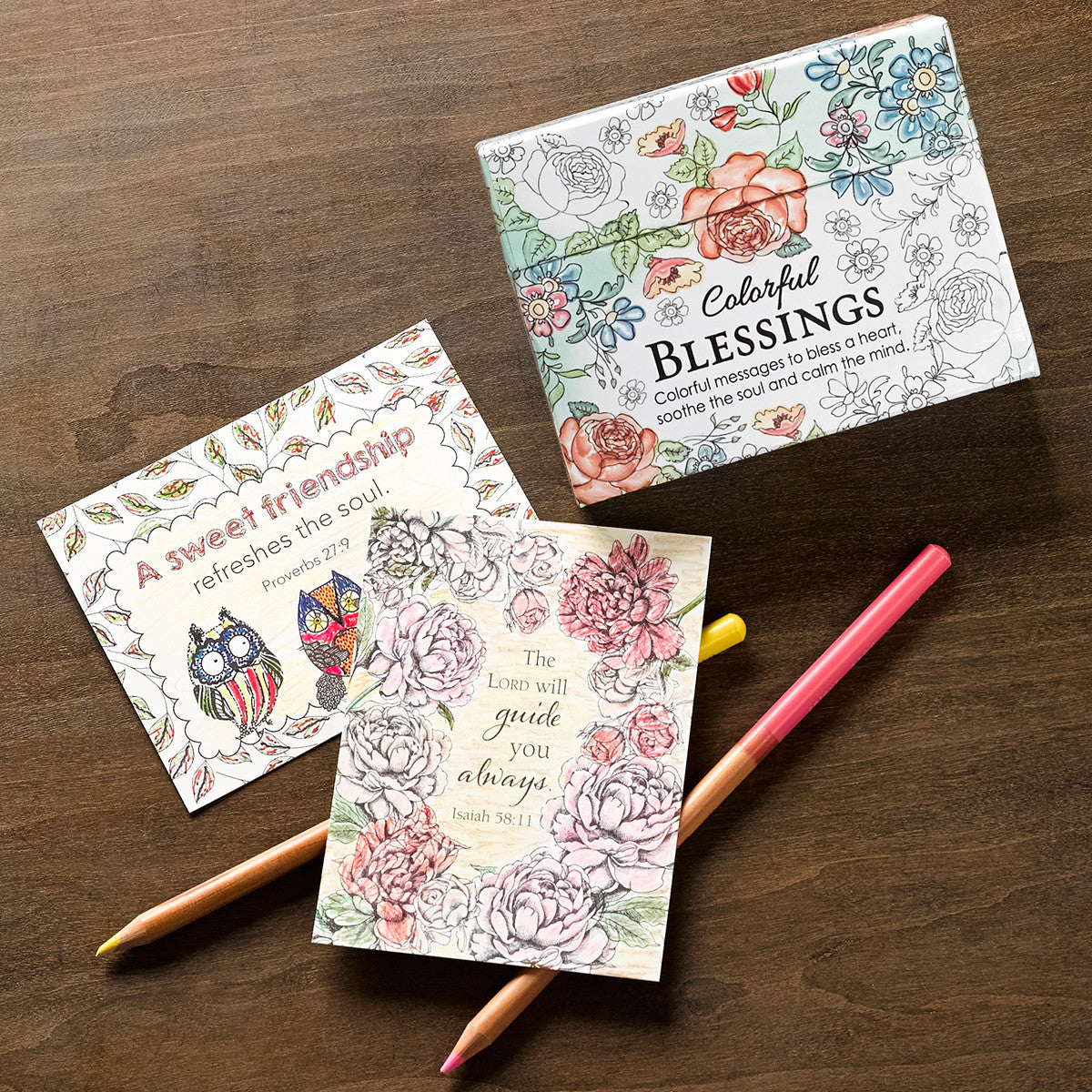 Creative Expressions & Colorful Blessings Coloring Cards