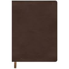 BIBLE COVER ORGANIZER, LARGE BROWN LEATHERTOUCH