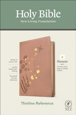 NLT Thinline Reference Bible, Filament Enabled Edition--soft leather-look, pink