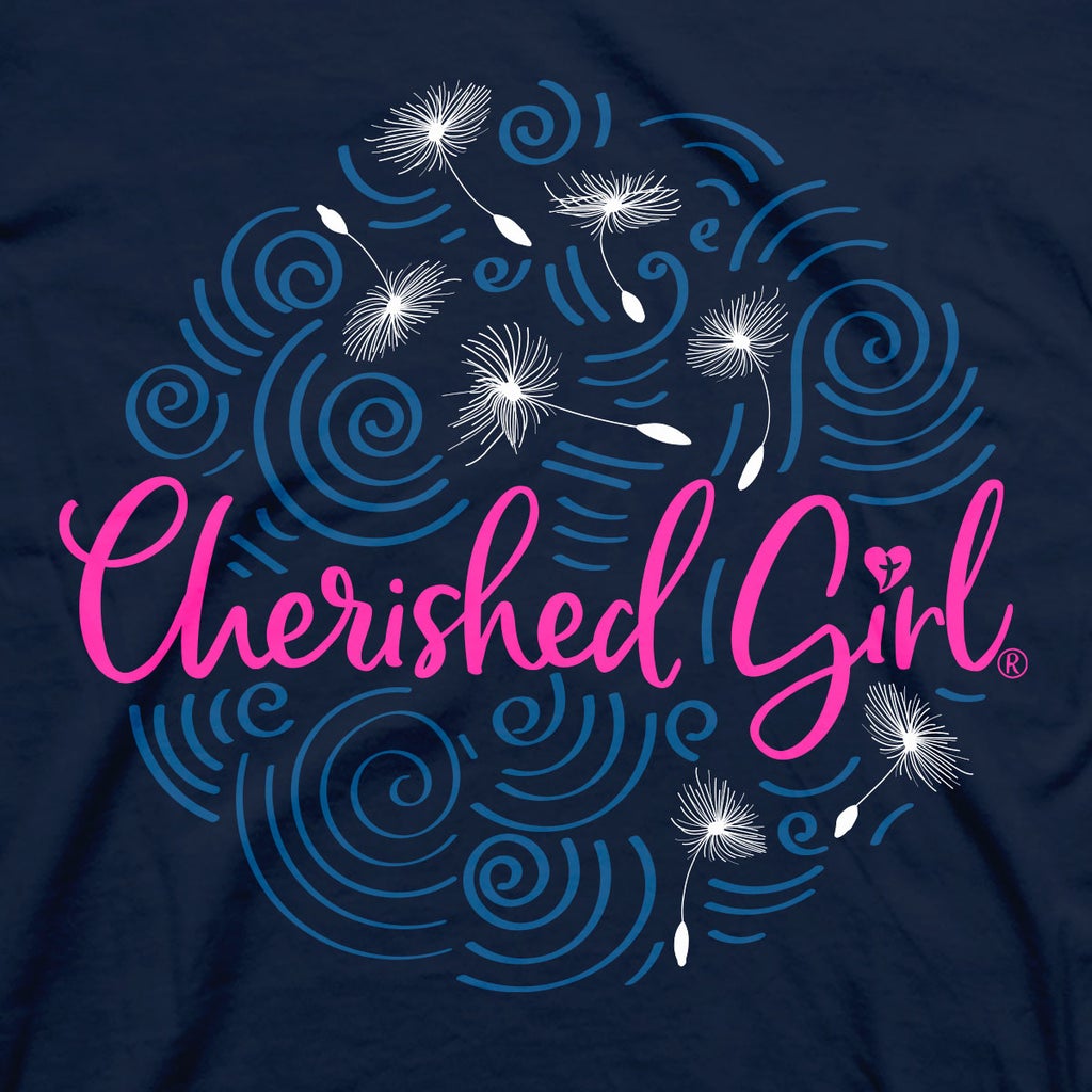 Cherished Girl Womens T-Shirt Dandelion