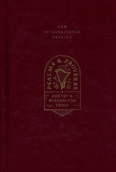 NIV Psalms and Proverbs, Comfort Print--imitation leather burgundy over board