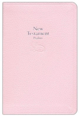 KJV Baby's New Testament with Psalms--imitation leather, pink