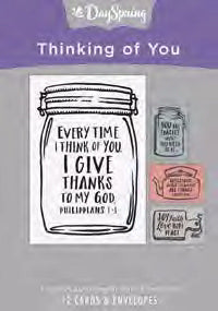 Card-Boxed-Thinking Of You-Jars (Box Of 12)