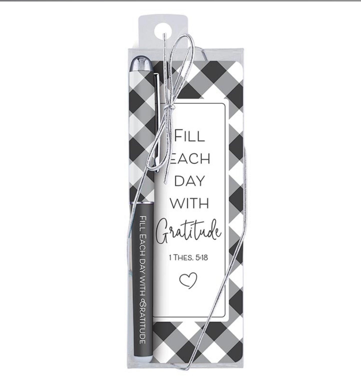 Fill Each Day with Gratitude Gift Pen with Bookmark