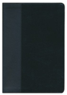 KJV Large-Print Thinline Reference Bible, Filament Enabled Edition--soft leather-look, black/onyx