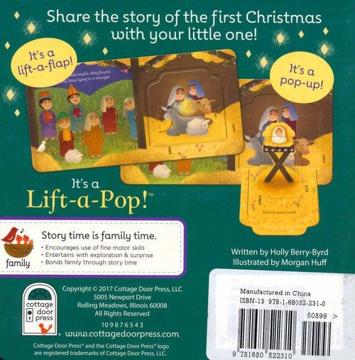 First Christmas: Lift a Flap Pop Up Board Book